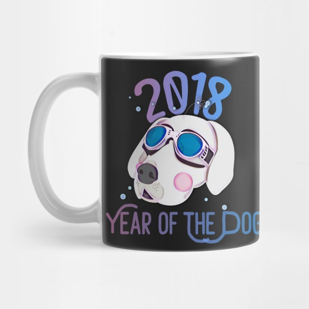 2018 Year of The Dog - New Year's Eve Beagle by AmbersDesignsCo